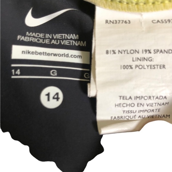 Nike Swim Skirt Attached Panty Sz. 14 Swoosh Logo Summer Swim Active Wear - Picture 4 of 5